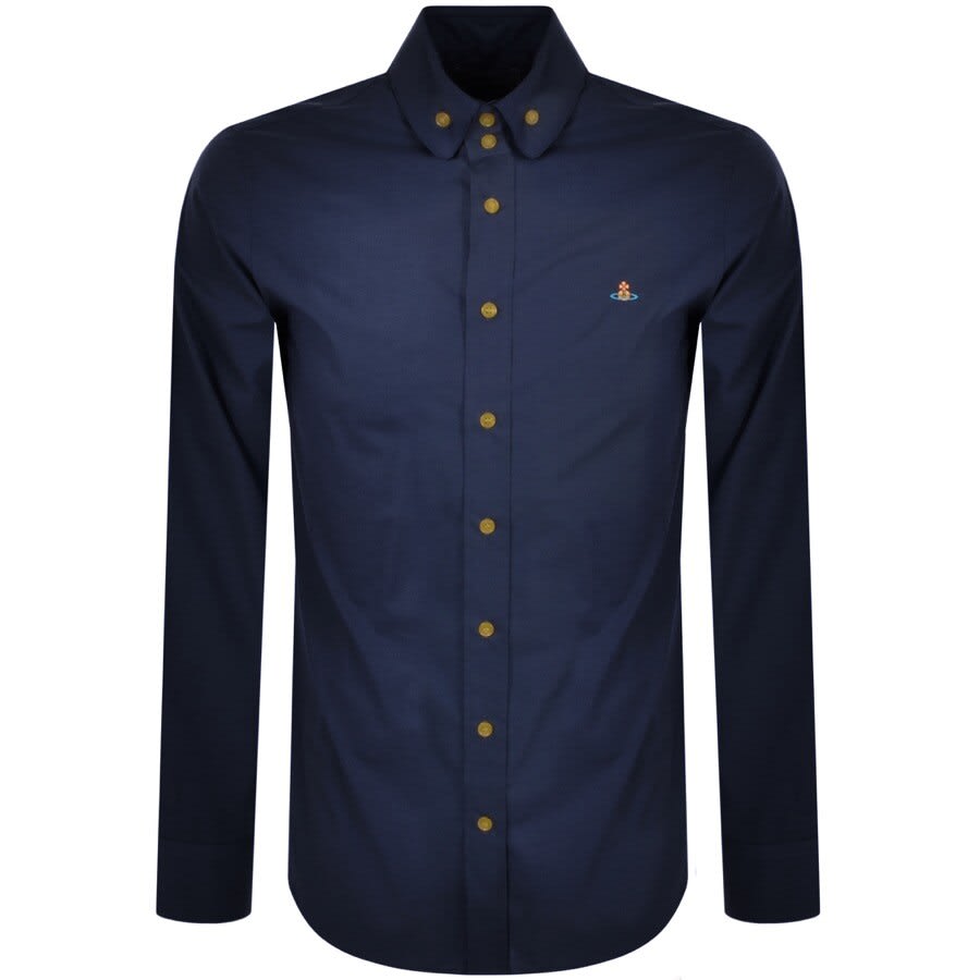 Alternative Image for ProductVivienne Westwood Slim Long Sleeved Shirt Navy1
