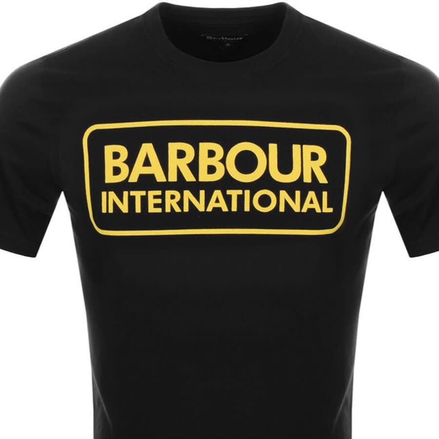 Alternative Image for ProductBarbour International Large Logo T Shirt Black2