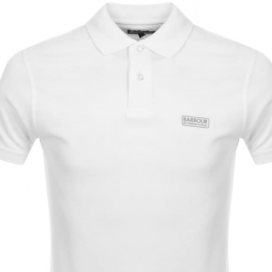 Alternative Image for ProductBarbour International Essential Polo T Shirt White2