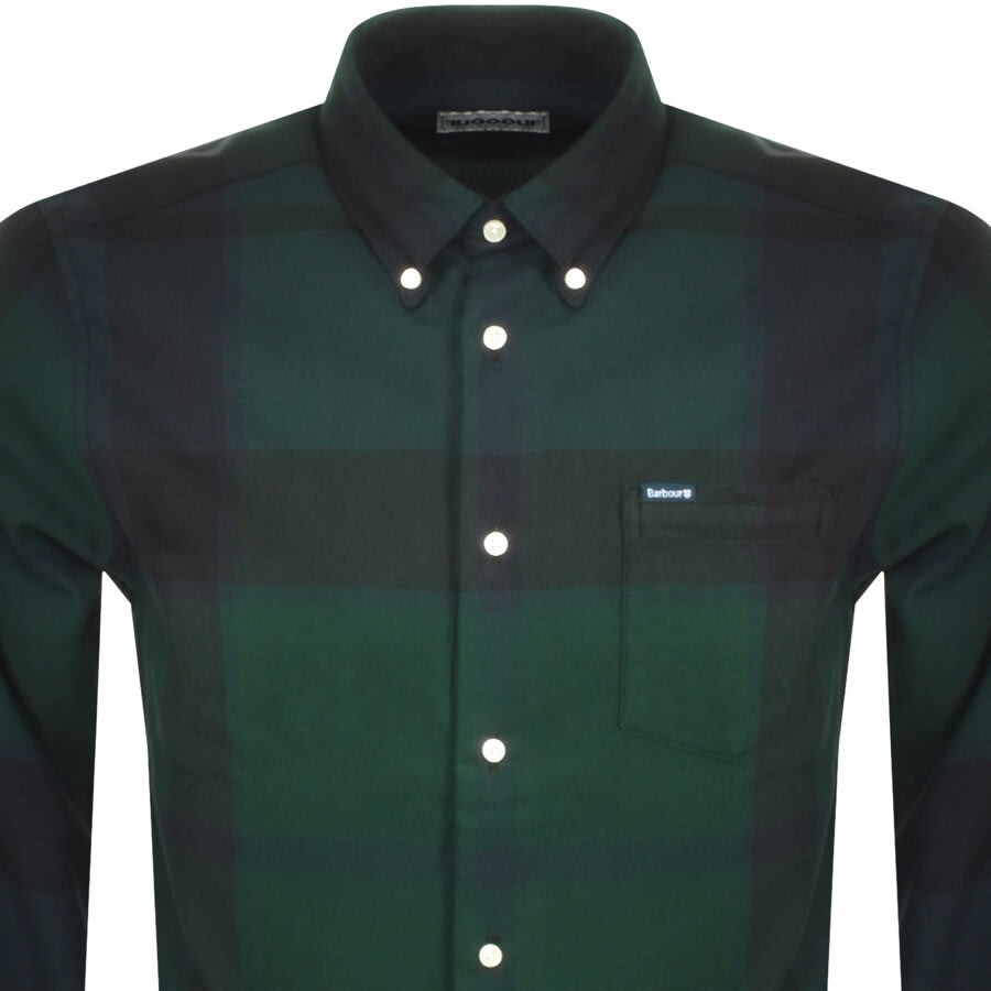 Alternative Image for ProductBarbour Dunoon Check Long Sleeved Shirt Green2