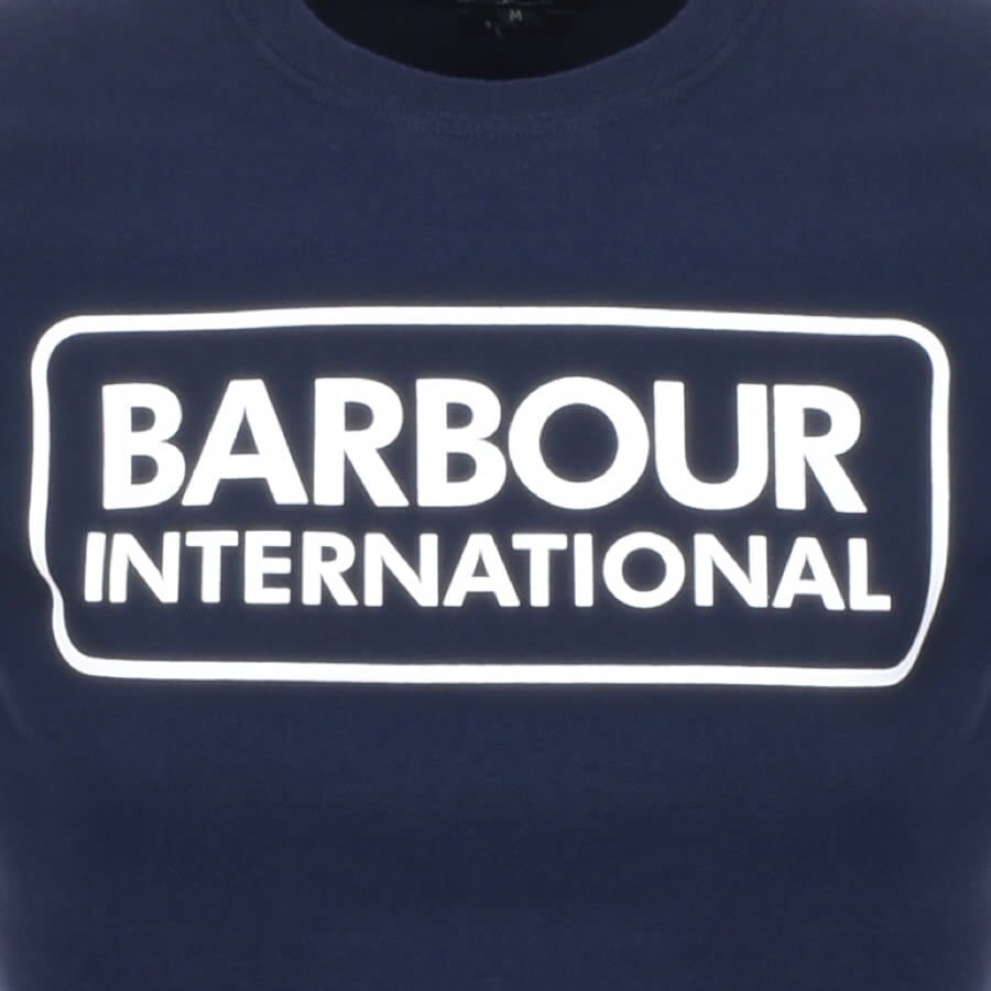 Alternative Image for ProductBarbour International Large Logo T Shirt Navy3
