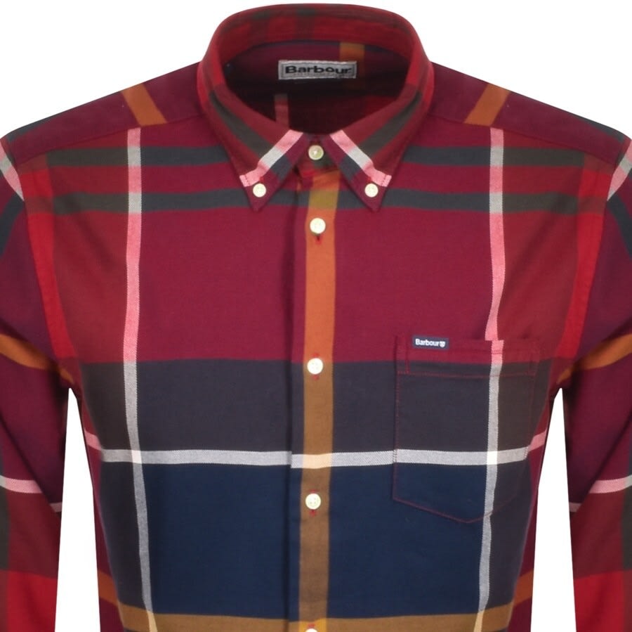 Alternative Image for ProductBarbour Dunoon Check Long Sleeved Shirt Red2