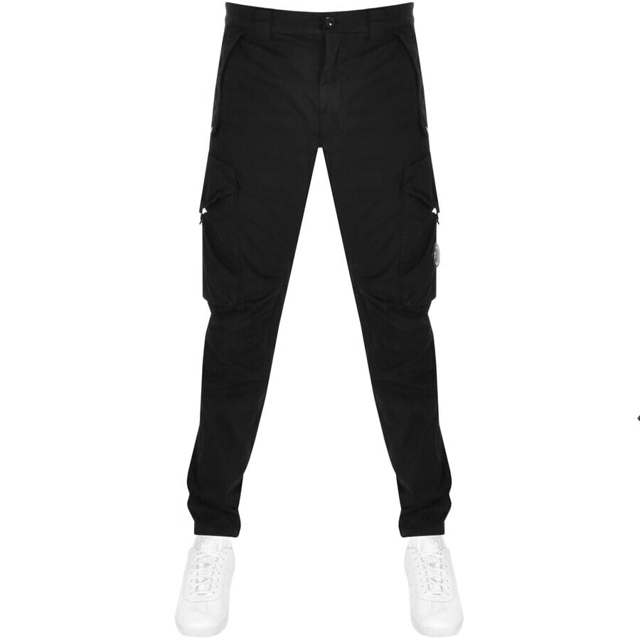 Alternative Image for ProductCP Company Stretch Sateen Cargo Trousers Black1