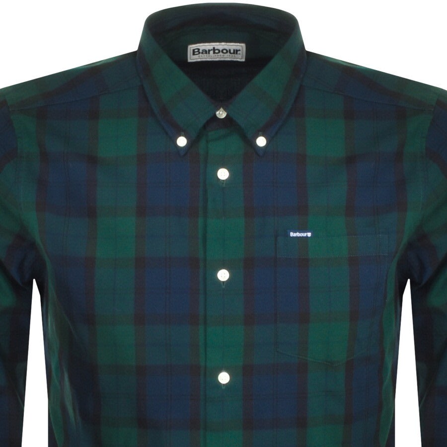 Alternative Image for ProductBarbour Dunoon Check Long Sleeved Shirt Green2