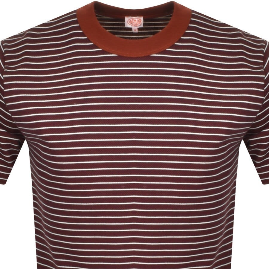 Alternative Image for ProductArmor Lux Twill Stripe T Shirt Burgundy2