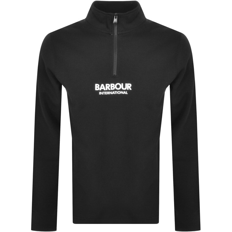 Alternative Image for ProductBarbour International Knit Logo Jumper Black1