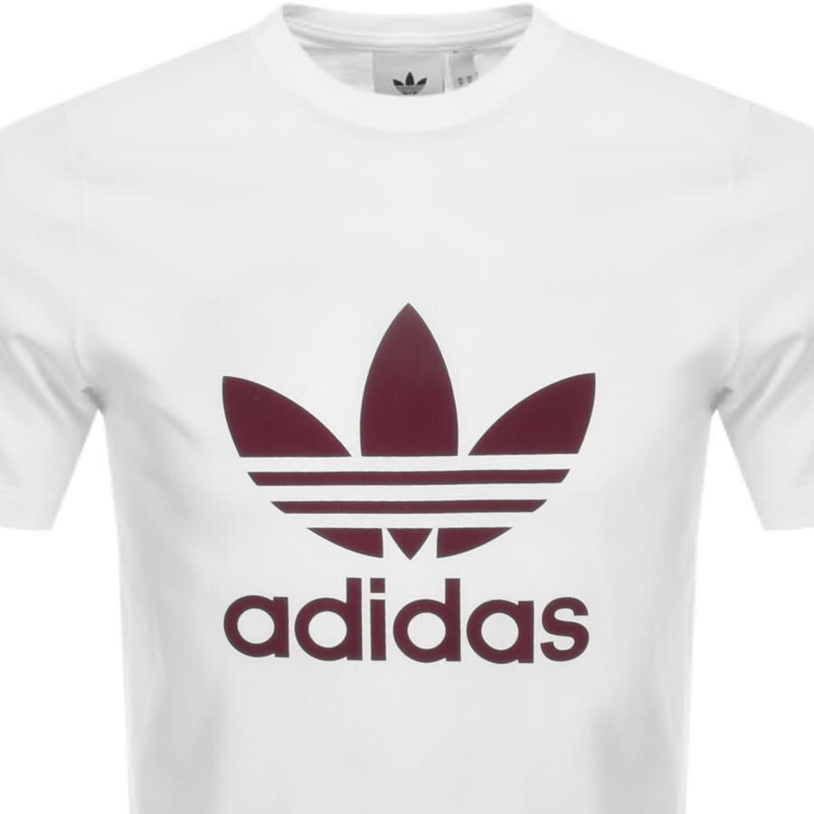 Alternative Image for Productadidas Originals Trefoil T Shirt White2