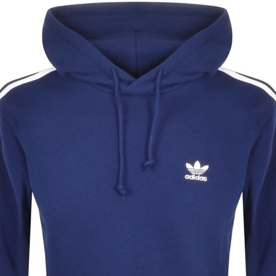 Alternative Image for Productadidas Originals 3 Stripes Hoodie Blue2