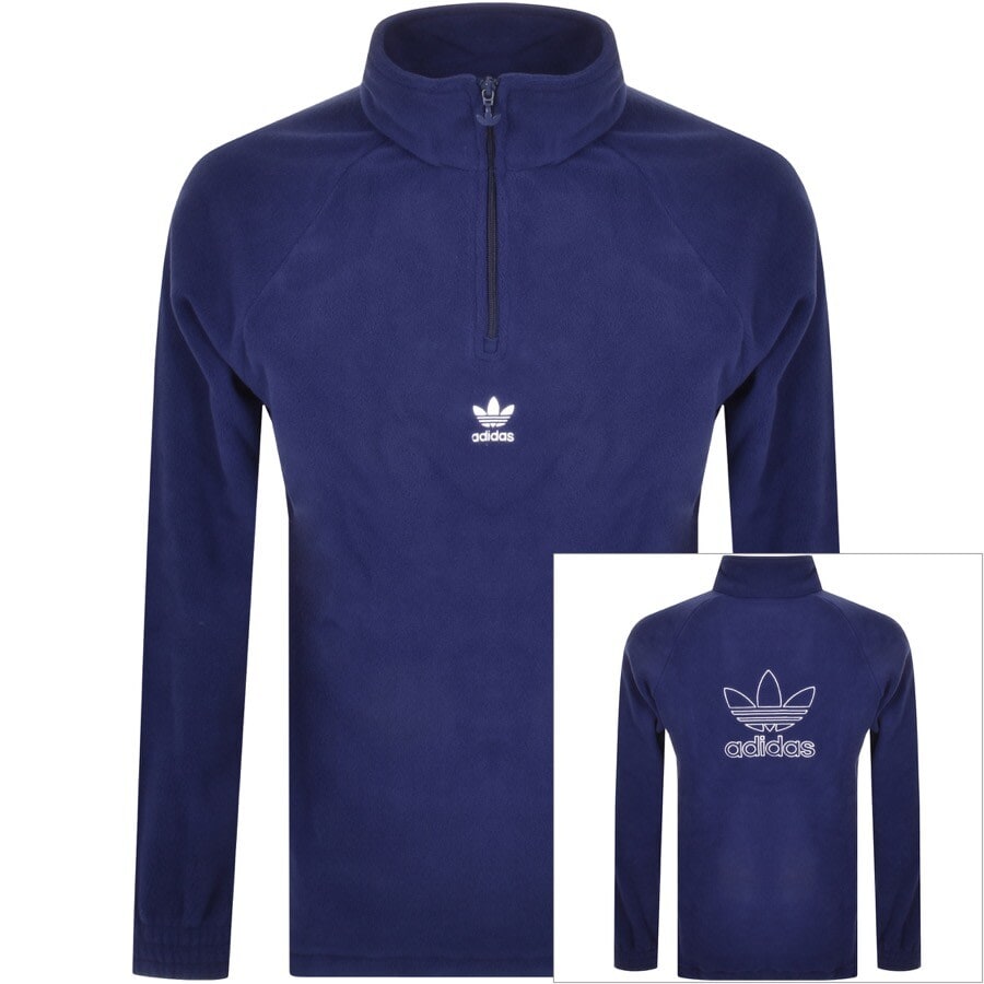 Alternative Image for Productadidas Originals Trefoil Logo Track Fleece Blue1
