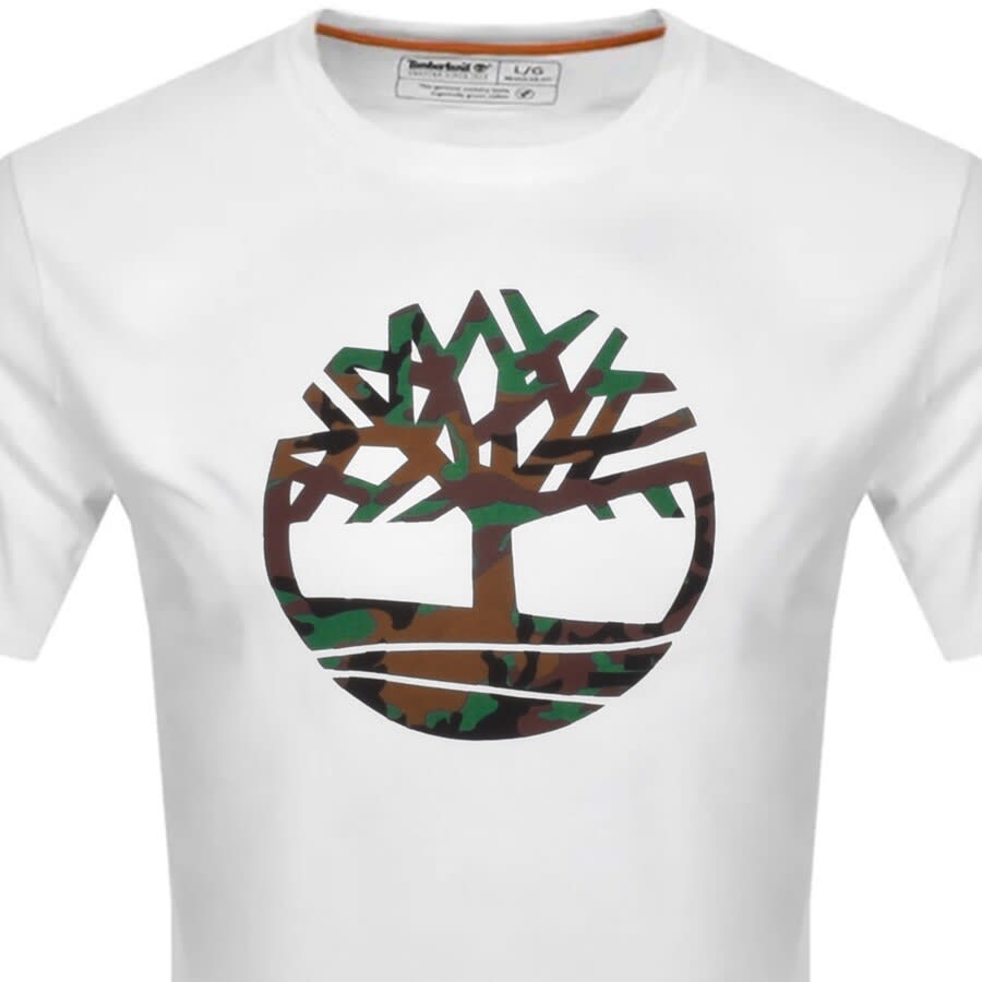Alternative Image for ProductTimberland Camo Logo T Shirt White2