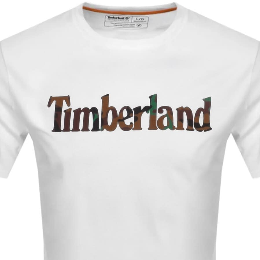 Alternative Image for ProductTimberland Camo Logo T Shirt White2