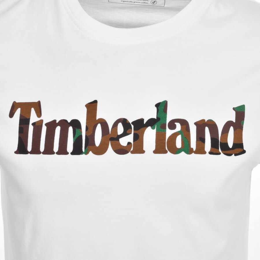 Alternative Image for ProductTimberland Camo Logo T Shirt White3