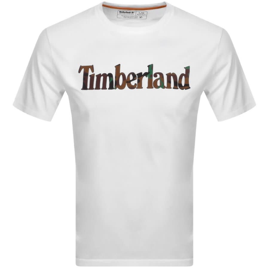 Alternative Image for ProductTimberland Camo Logo T Shirt White1