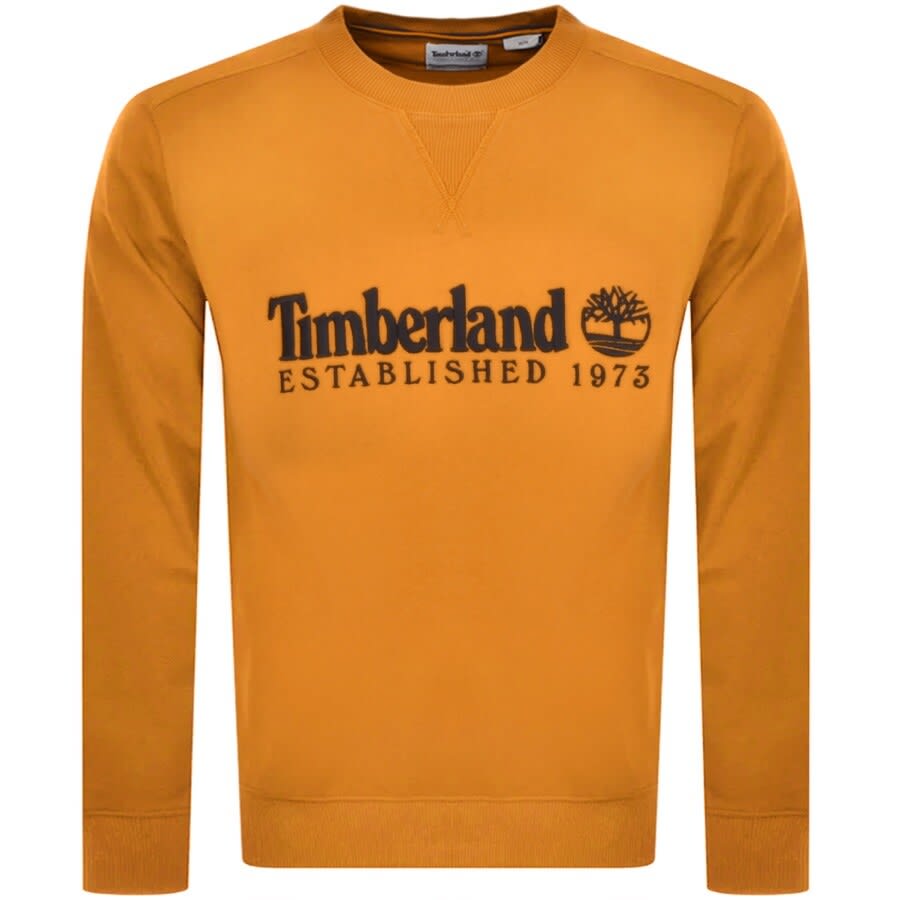 Alternative Image for ProductTimberland Crew Neck Logo Sweatshirt Orange1
