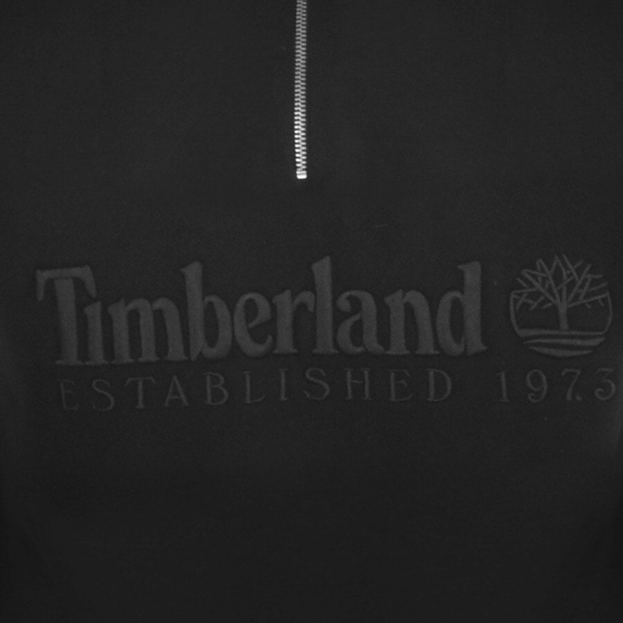 Alternative Image for ProductTimberland Half Zip Logo Sweatshirt Black3