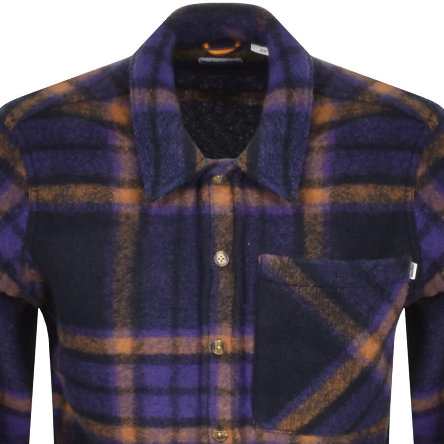Alternative Image for ProductTimberland Long Sleeve Plaid Overshirt Blue2