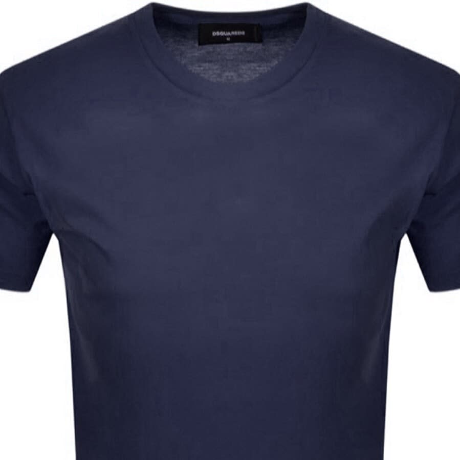 Alternative Image for ProductDSQUARED2 Logo Short Sleeved T Shirt Navy2