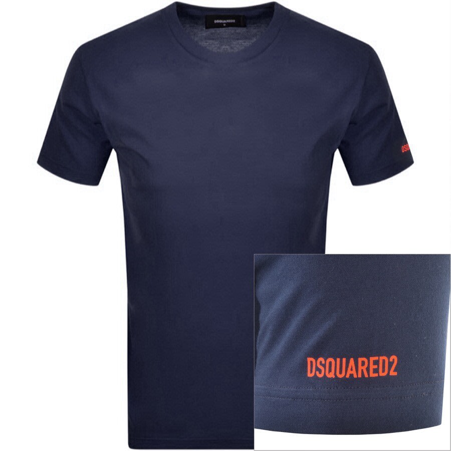 Alternative Image for ProductDSQUARED2 Logo Short Sleeved T Shirt Navy1