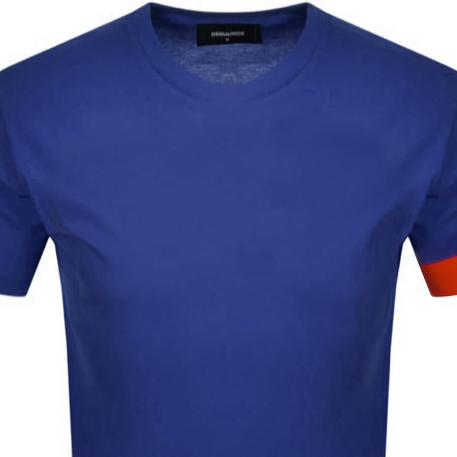 Alternative Image for ProductDSQUARED2 Logo Sleeve T Shirt Blue2