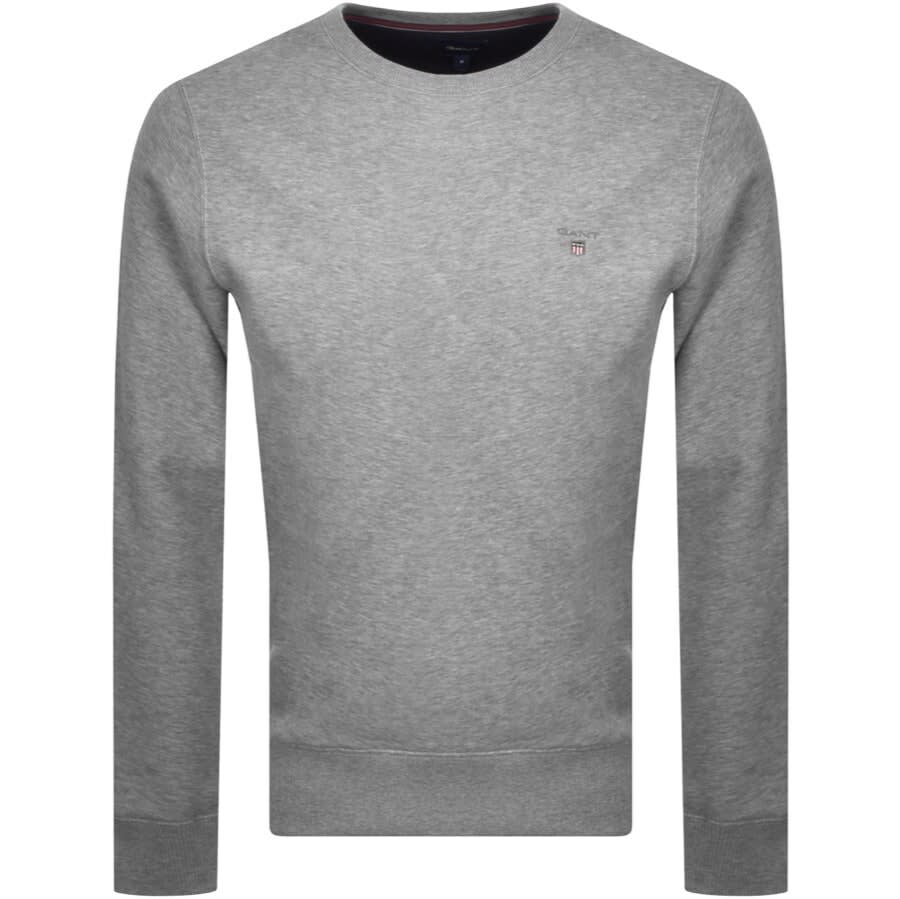 Alternative Image for ProductGant Crew Neck Logo Sweatshirt Grey1