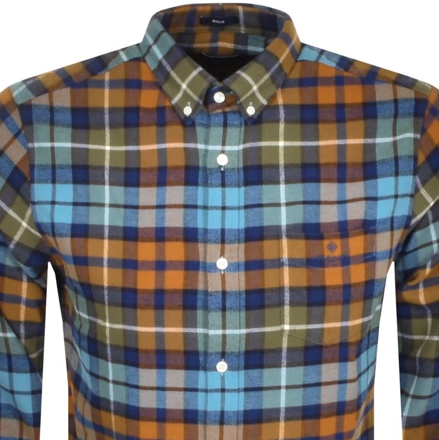 Alternative Image for ProductGant Flannel Check Shirt Blue2
