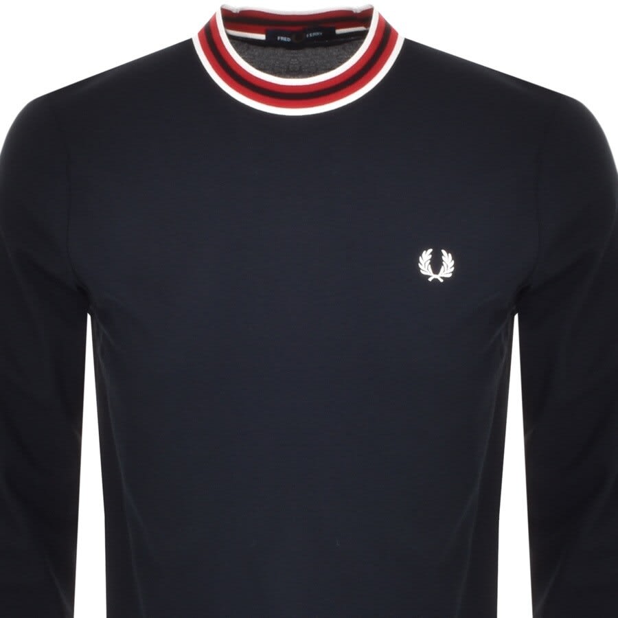 Alternative Image for ProductFred Perry Long Sleeved Refined T Shirt Navy2