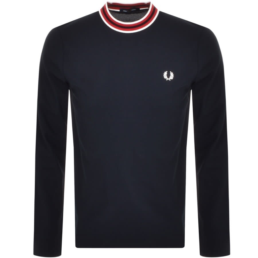 Alternative Image for ProductFred Perry Long Sleeved Refined T Shirt Navy1