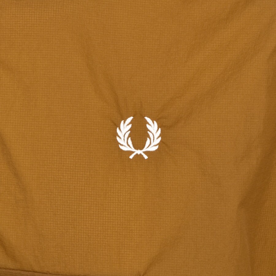 Alternative Image for ProductFred Perry Half Zip Ripstop Jacket Brown3