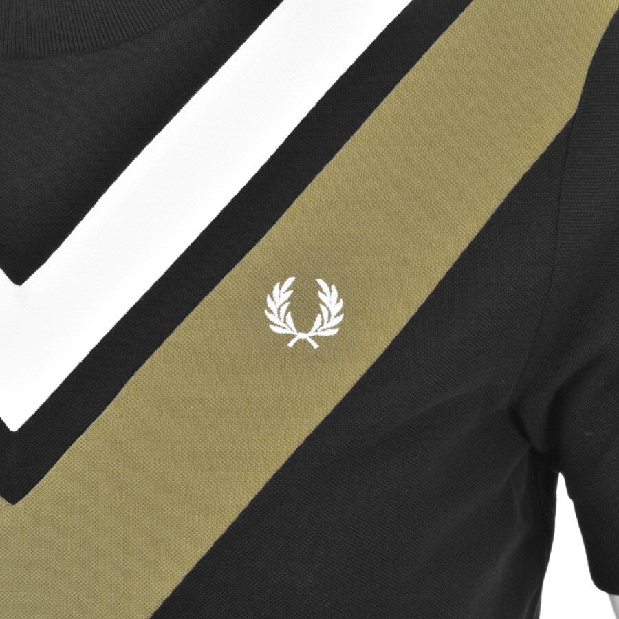 Alternative Image for ProductFred Perry V Panel T Shirt Black3