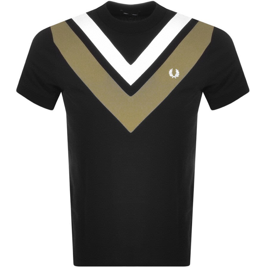 Alternative Image for ProductFred Perry V Panel T Shirt Black1