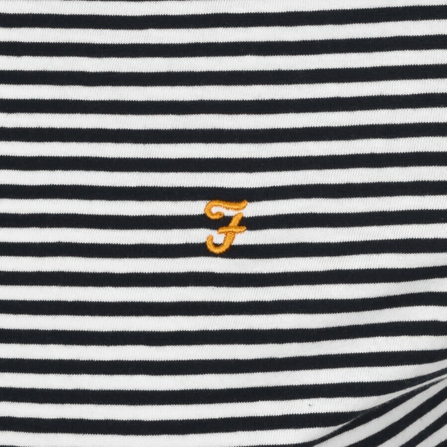 Alternative Image for ProductFarah Vintage Daytona Stripe T Shirt Navy3
