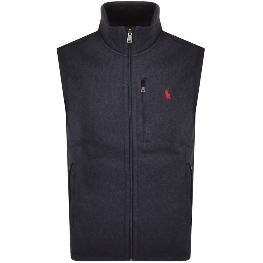 Alternative Image for ProductRalph Lauren Full Zip Knit Gilet Navy1