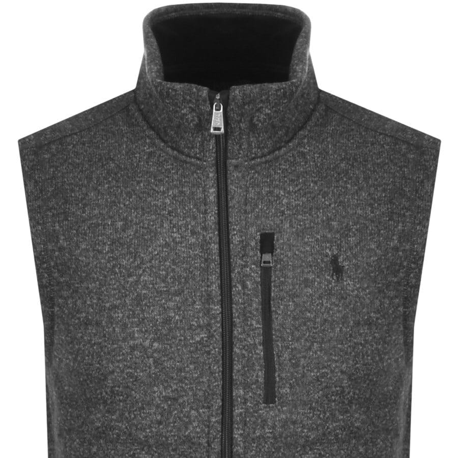 Alternative Image for ProductRalph Lauren Full Zip Knit Gilet Grey2