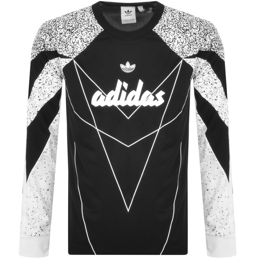 Alternative Image for Productadidas Originals Long Sleeve T Shirt Black1