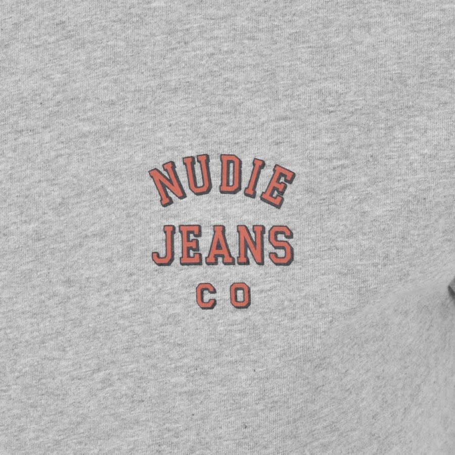 Alternative Image for ProductNudie Jeans Roy Logo T Shirt Grey3