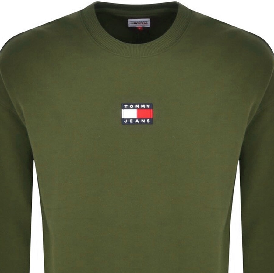 Alternative Image for ProductTommy Jeans Logo Badge Sweatshirt Green2