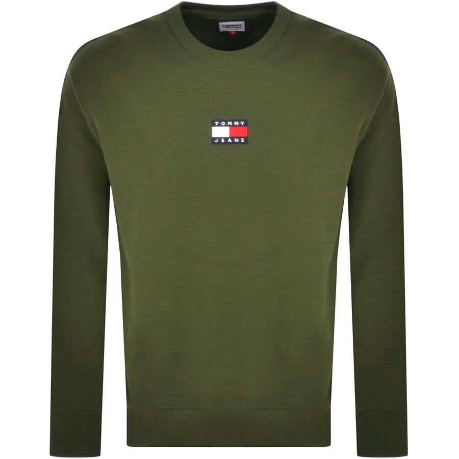 Alternative Image for ProductTommy Jeans Logo Badge Sweatshirt Green1