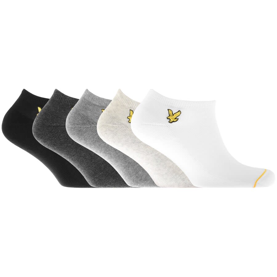 Alternative Image for ProductLyle And Scott Five Pack Trainer Socks Black1