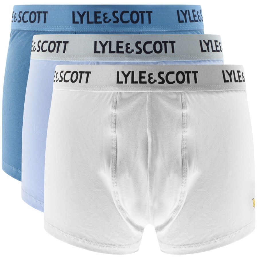 Alternative Image for ProductLyle And Scott Three Pack Boxer Trunks Blue1