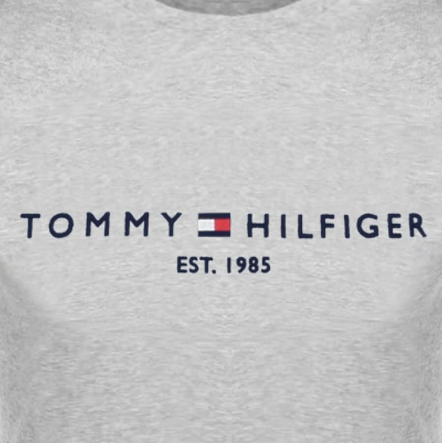 Tommy Hilfiger Logo T Shirt Grey | Mainline Menswear