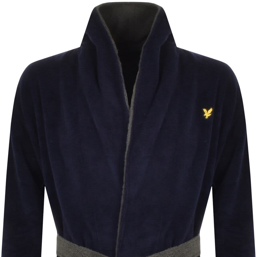 Alternative Image for ProductLyle And Scott Adrian Dressing Gown Navy2