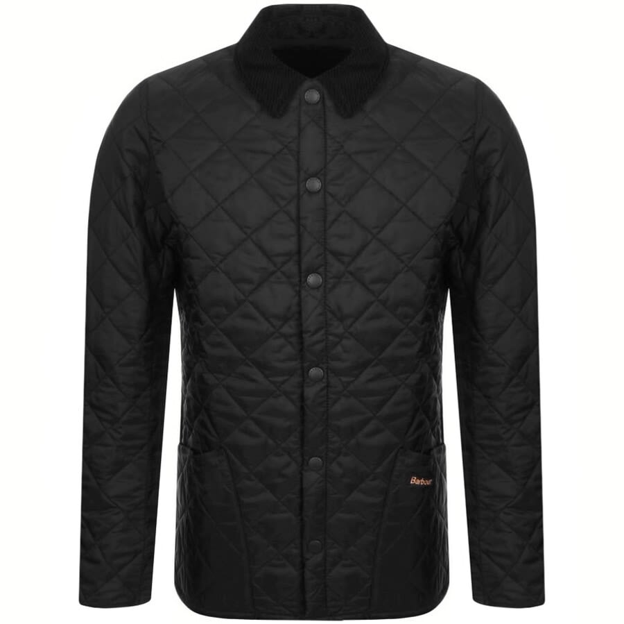 Barbour Liddesdale Heritage Quilted Jacket Black | Mainline Menswear