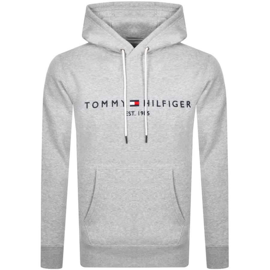 In werkelijkheid financieel staal Tommy Hilfiger Logo Hoodie Grey | Mainline Menswear United States