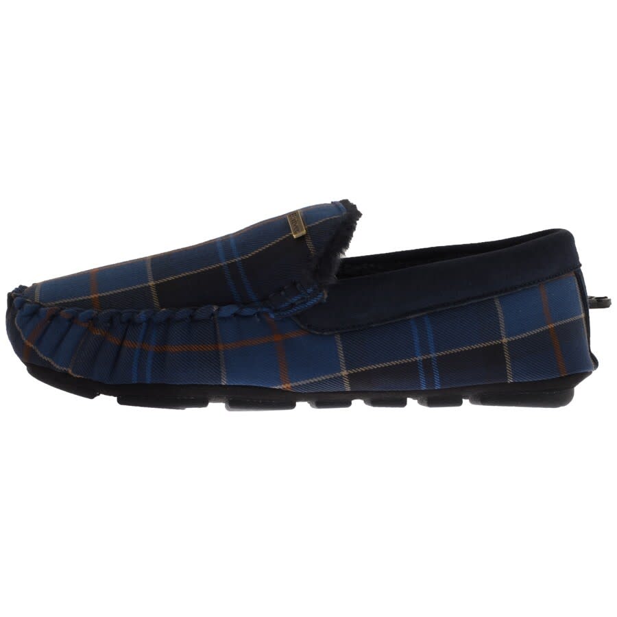 Alternative Image for ProductBarbour Monty Tartan Slippers Navy2