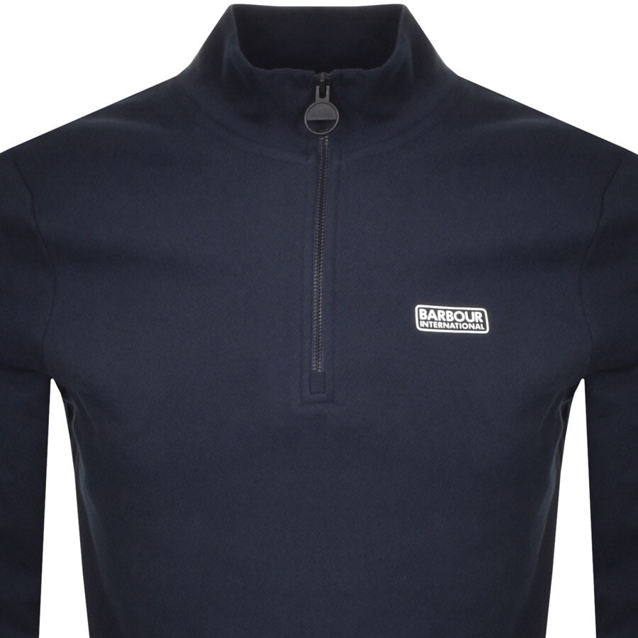 Alternative Image for ProductBarbour International Half Zip Sweatshirt Navy2