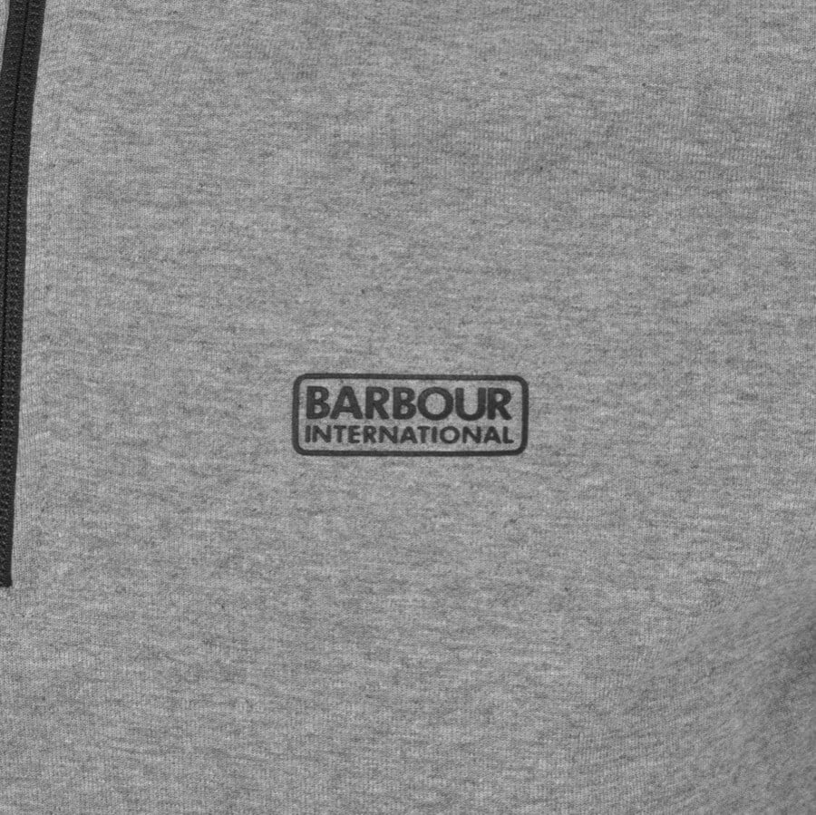 Alternative Image for ProductBarbour International Half Zip Sweatshirt Grey3