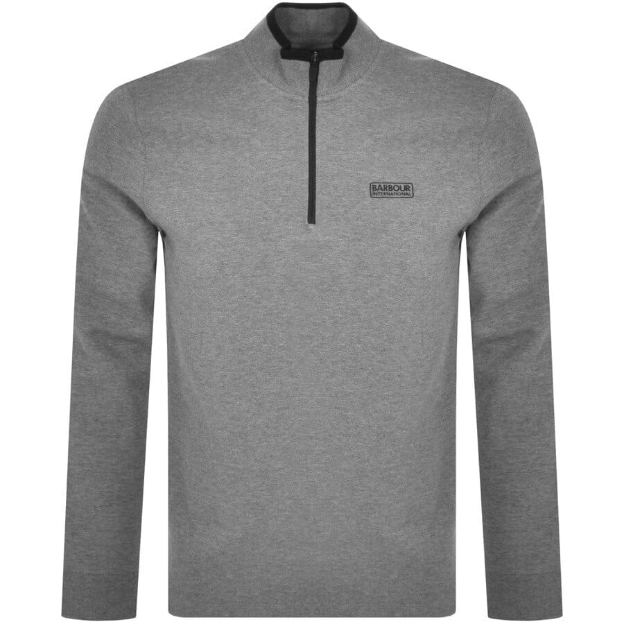 barbour international sweatshirt grey