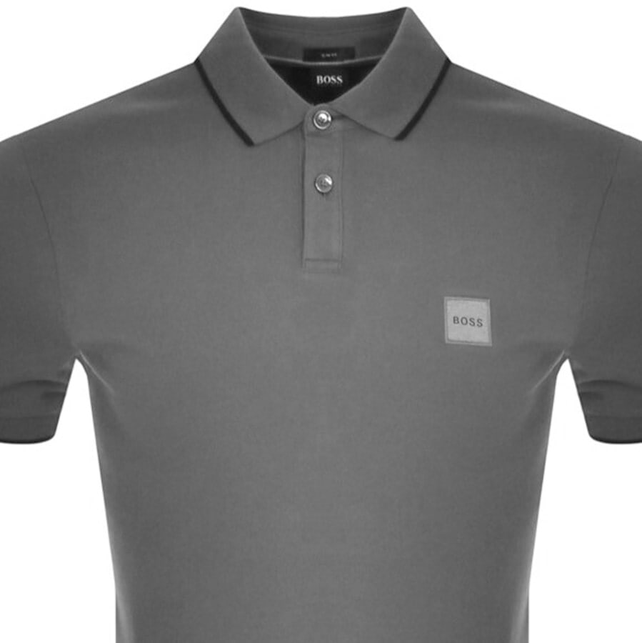 Alternative Image for ProductBOSS Passertip 1 Short Sleeve Polo T Shirt Grey2