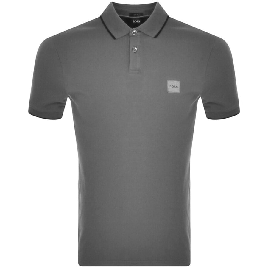 Alternative Image for ProductBOSS Passertip 1 Short Sleeve Polo T Shirt Grey1