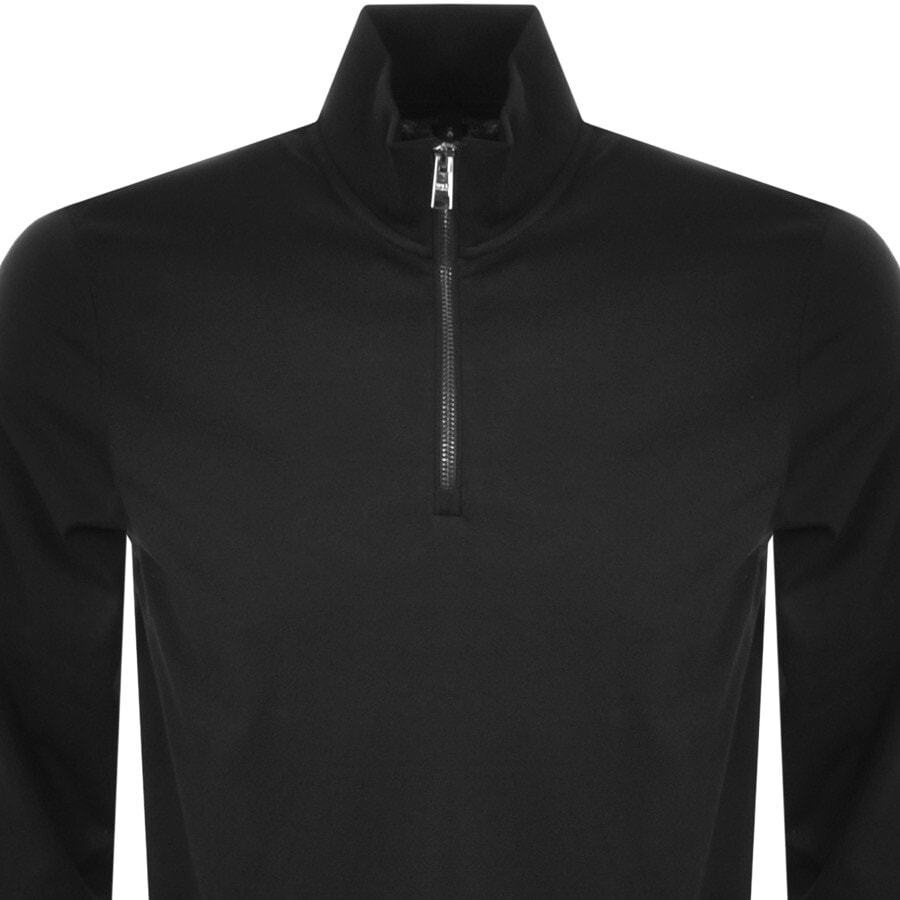 Alternative Image for ProductBOSS Sidney 69 Half Zip Sweatshirt Black2